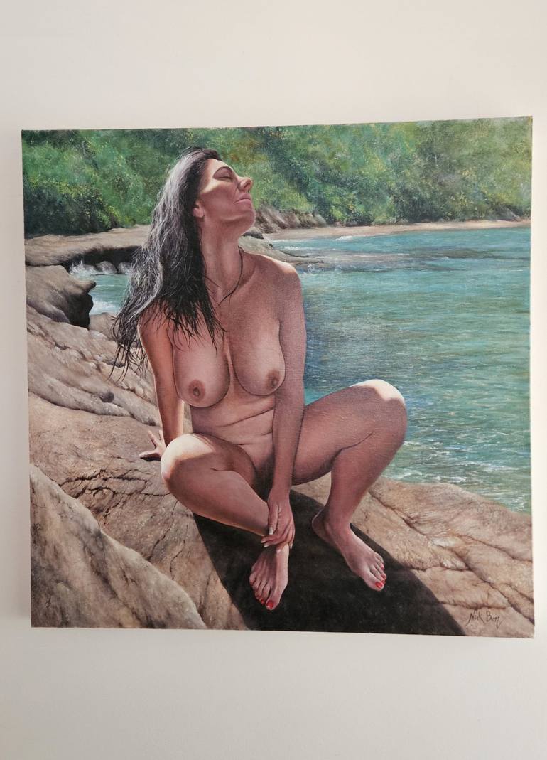 Original Contemporary Nude Painting by NICK BONOVAS