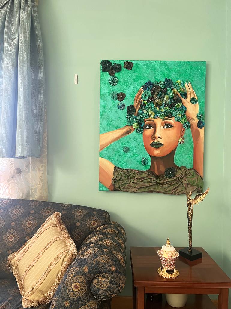 Original Contemporary Women Mixed Media by Ghia Haddad