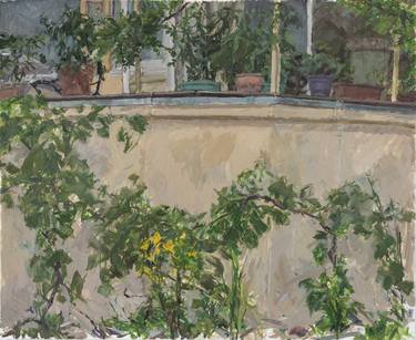 Original Figurative Garden Painting by Slawek Gora