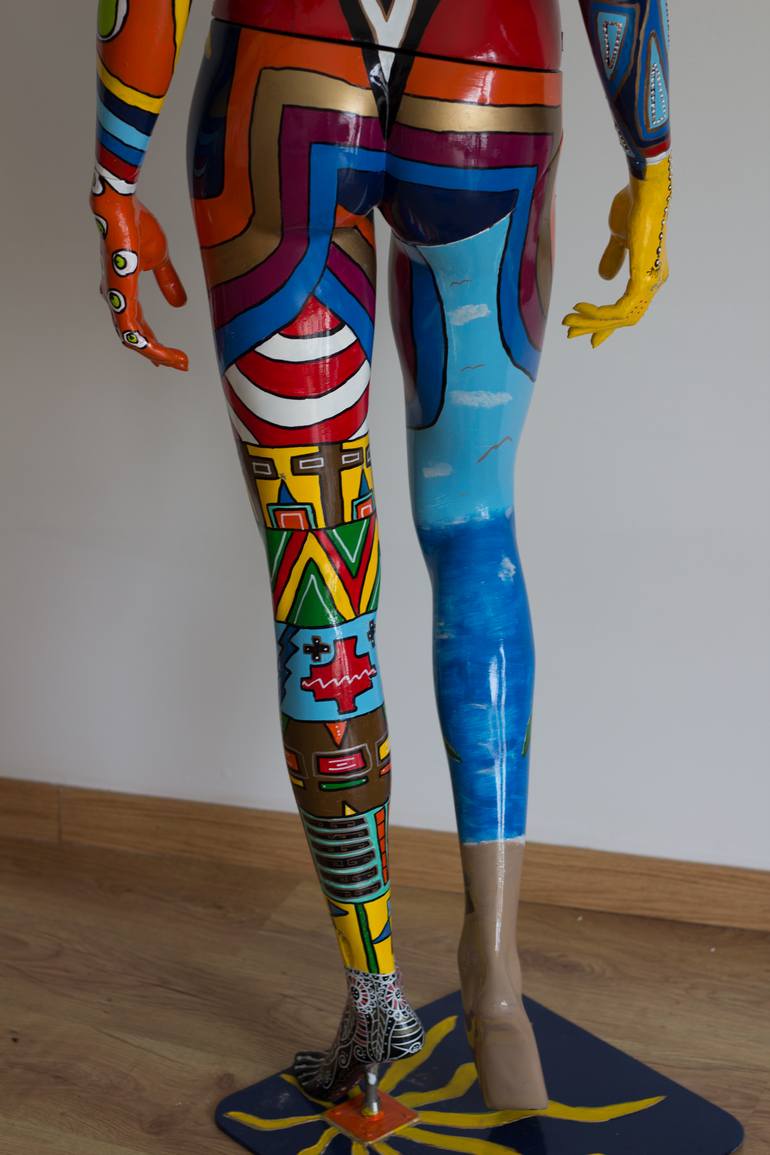 Original Abstract Body Sculpture by Shaz Bilyard