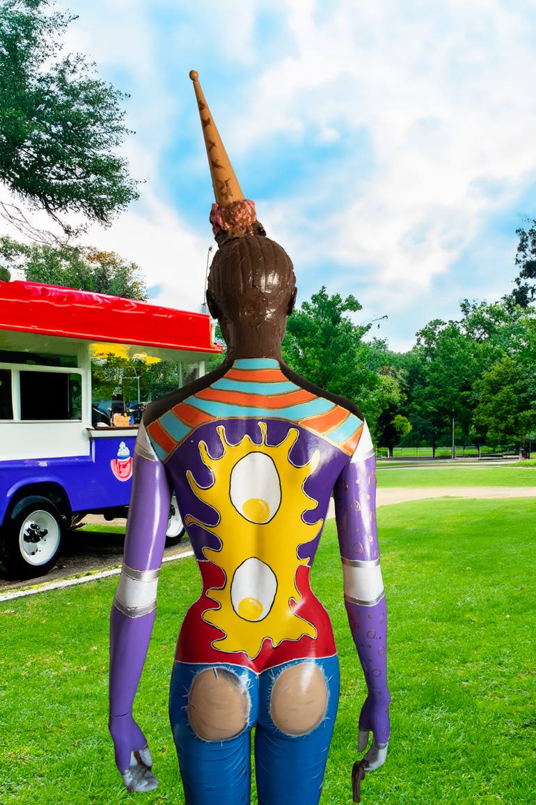 Original Abstract Body Sculpture by Shaz Bilyard