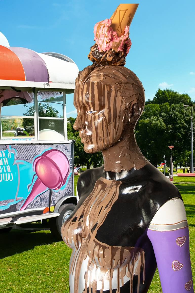 Original Abstract Body Sculpture by Shaz Bilyard