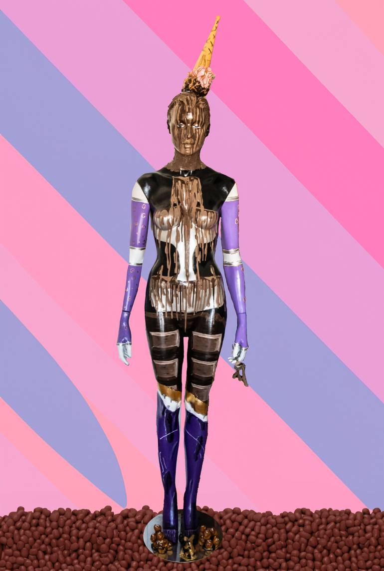 Original Abstract Body Sculpture by Shaz Bilyard