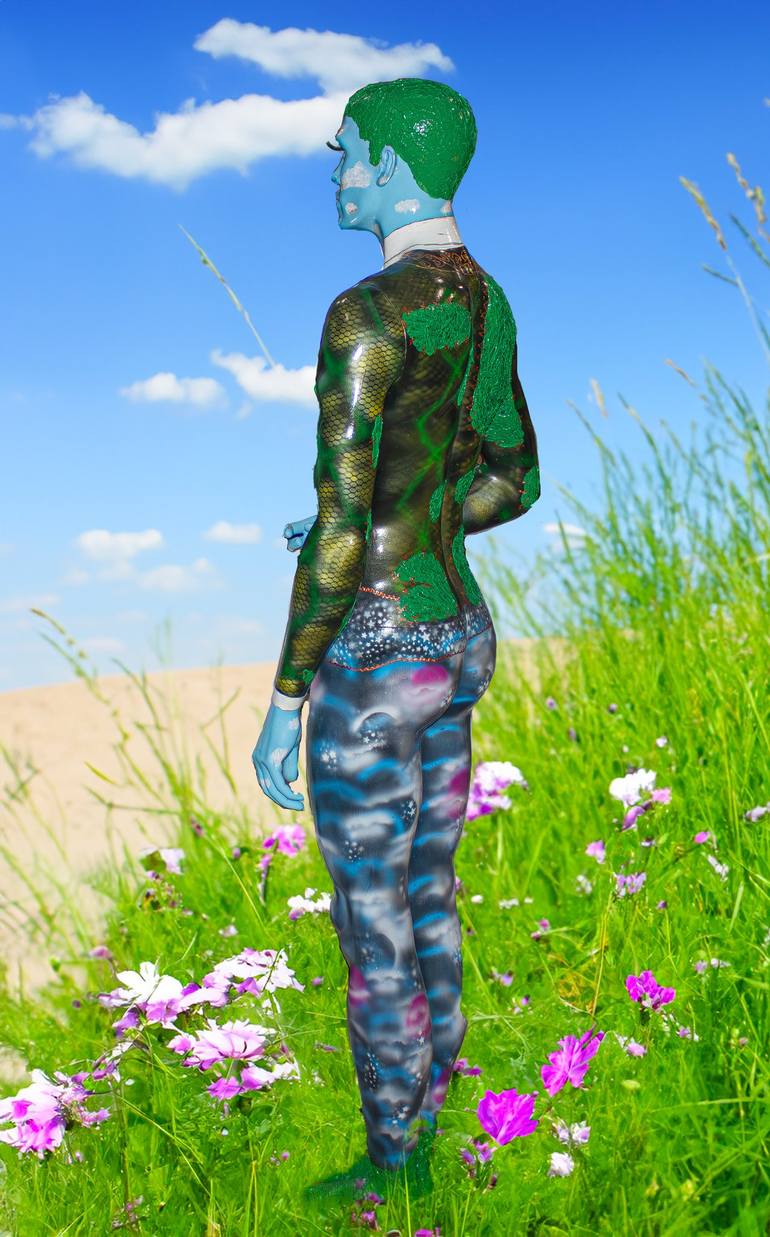 Original Abstract Body Sculpture by Shaz Bilyard