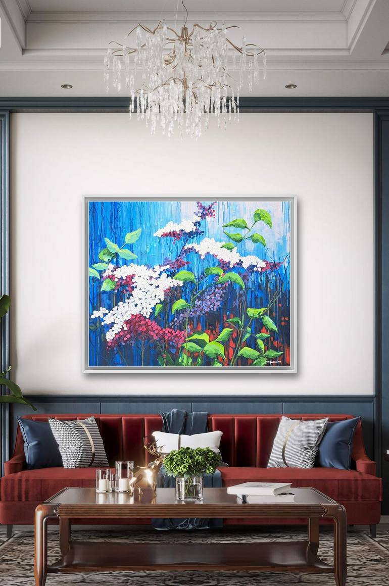 Original Impressionism Abstract Painting by Valentyna Kniazieva