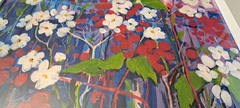 Original Expressionism Floral Painting by Valentyna Kniazieva