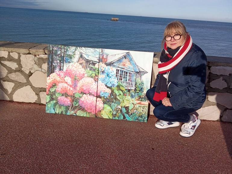 Original Abstract Expressionism Abstract Painting by Valentyna Kniazieva