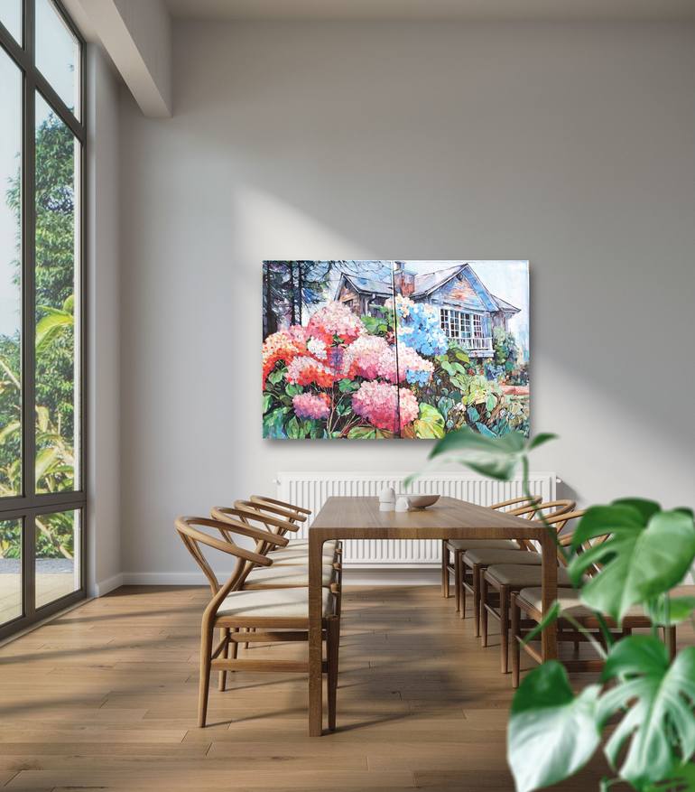 Original Abstract Expressionism Abstract Painting by Valentyna Kniazieva