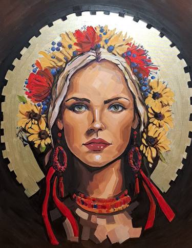 Print of Portrait Paintings by Valentyna Kniazieva