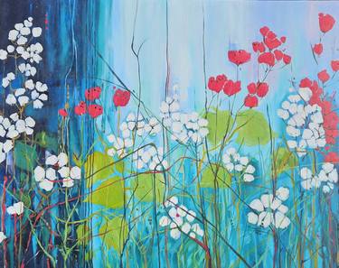 Original Impressionism Abstract Paintings by Valentyna Kniazieva