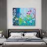 large original flower art on canvas