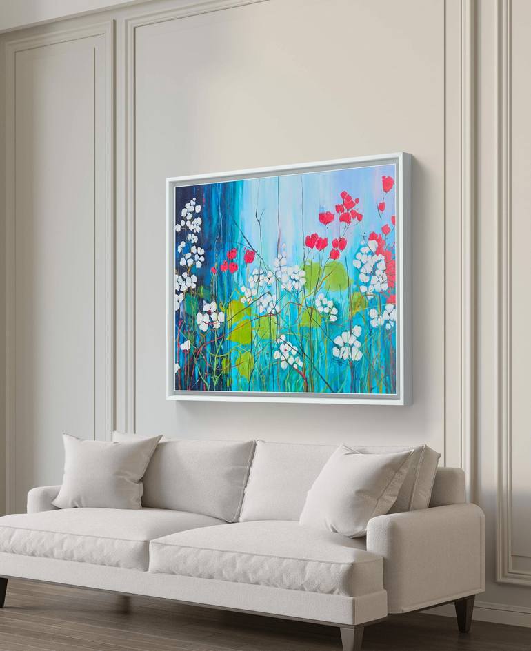 Original Impressionism Abstract Painting by Valentyna Kniazieva