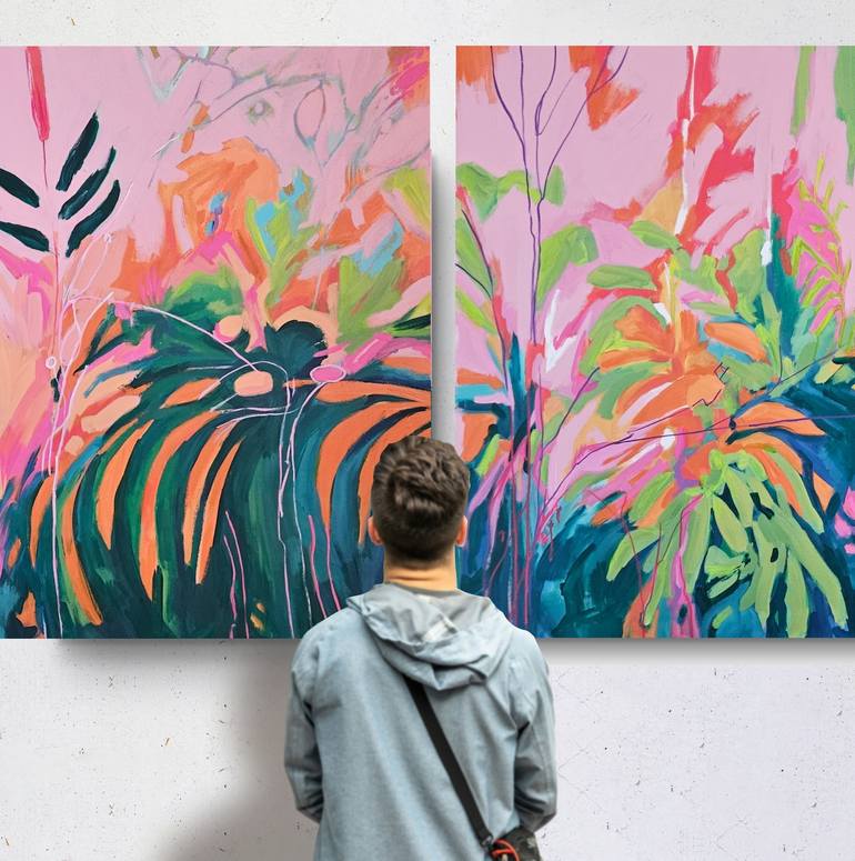 Original Impressionism Abstract Paintings by Valentyna Kniazieva