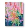 pink flower abstraction painting