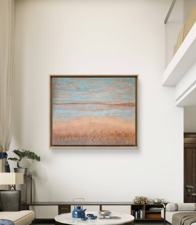 Original Abstract Landscape Painting by Valentyna Kniazieva