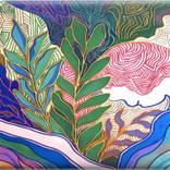 In Harmony with Myself #2, nude tones  abstraction by Valentyna Kniazieva
