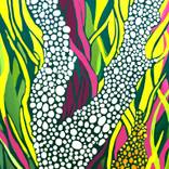 Neon Jungle pulse #1, ukrainian bright abstraction by Valentyna Kniazieva