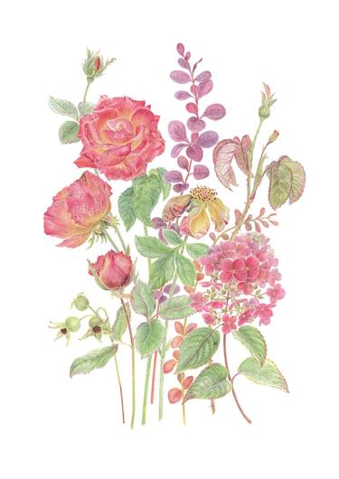 Original Realism Floral Paintings by Olga Akimtseva