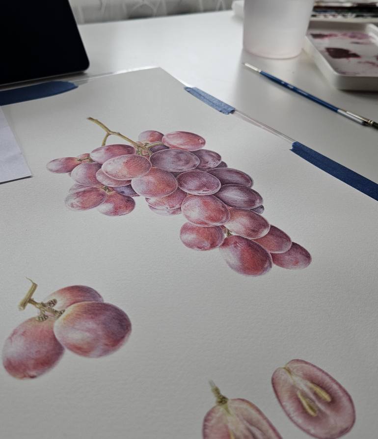 Original Realism Botanic Painting by Olga Akimtseva