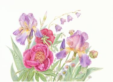 Original Contemporary Floral Paintings by Olga Akimtseva