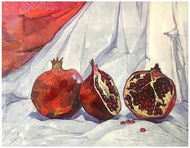 Still life with pomegranates thumb