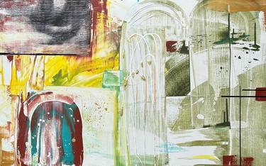 Original Abstract Expressionism Abstract Painting by Ko An