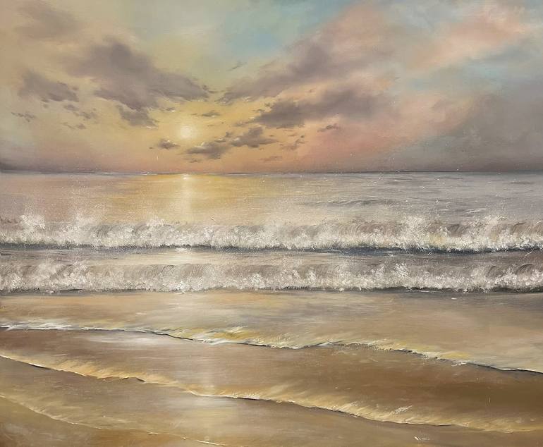 ‘Golden Hour’ Painting by Nicole May | Saatchi Art