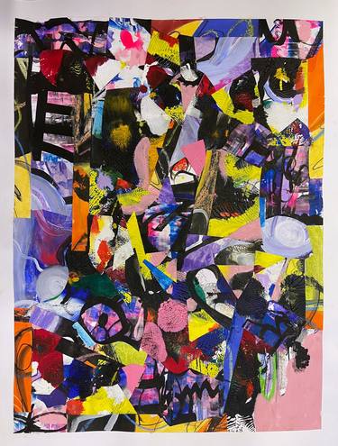 Print of Abstract Expressionism Abstract Collage by Eva-Maria Schmid