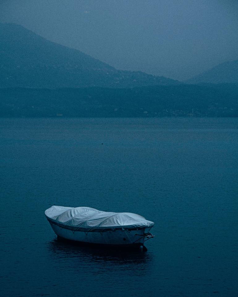 Original Landscape Photography by Gabriela Sanchez Hernandez | Portraiture Art on Paper | "The Wait. Lake Maggiore, Italy"