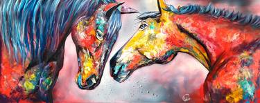 Original Expressionism Animal Paintings by Yunier Pouza
