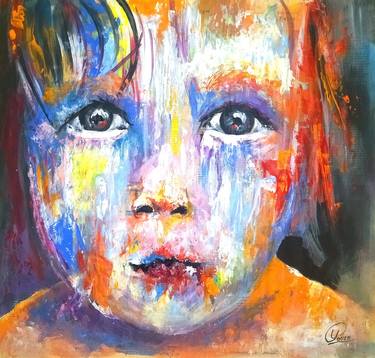 Print of Children Paintings by Yunier Pouza