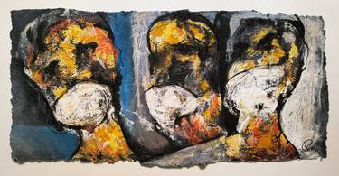 Print of Abstract Men Paintings by Yunier Pouza