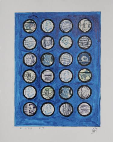 Print of Geometric Collage by Kay MacDonald