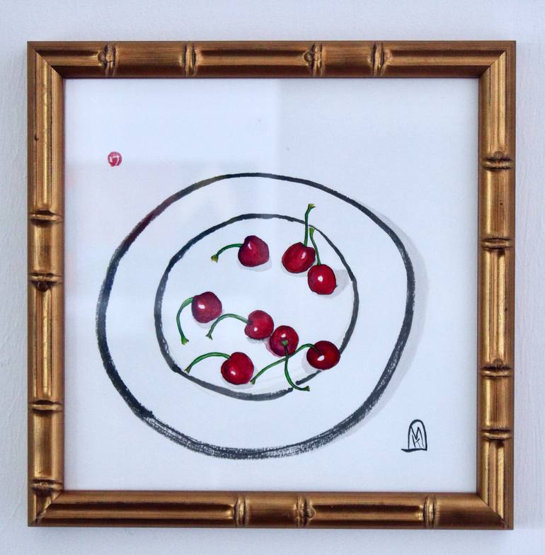 Original Black & White Food & Drink Painting by Kay Macdonald