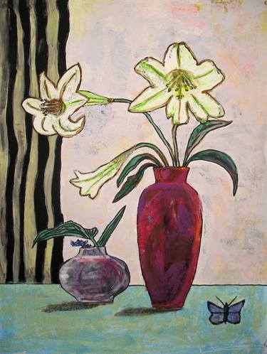 Original Minimalism Floral Paintings by Kay MacDonald