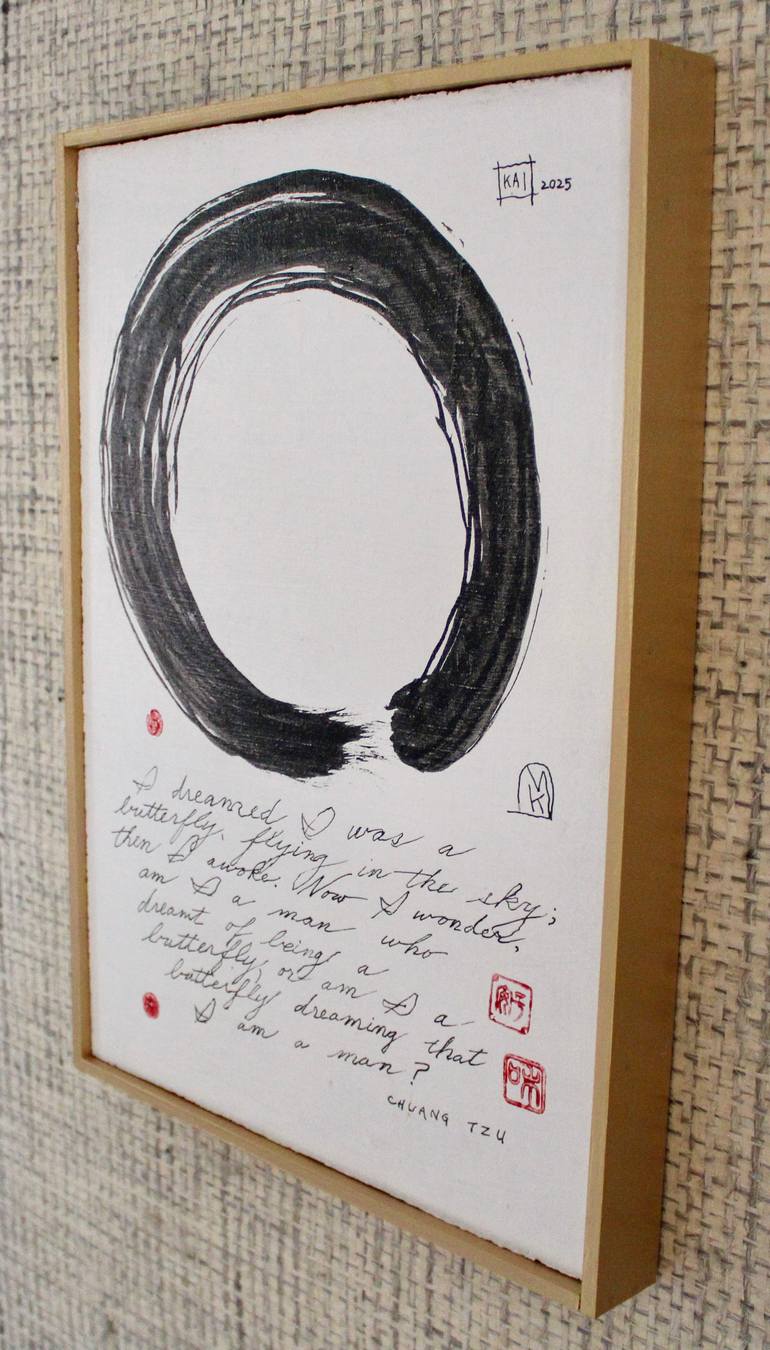 Original Black & White Calligraphy Painting by Kay Macdonald