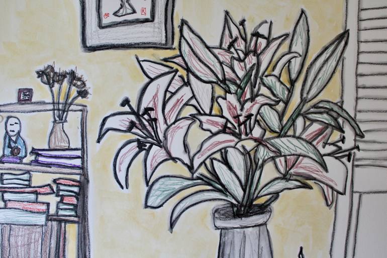 Original Expressionism Floral Painting by Kay Macdonald