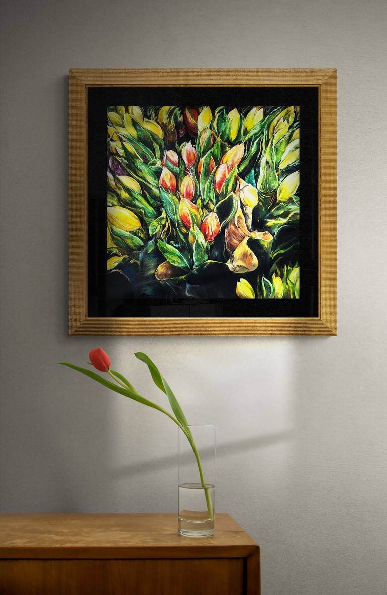 Original Fine Art Floral Painting by Shweta Matai