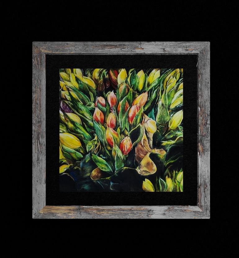 Original Fine Art Floral Painting by Shweta Matai