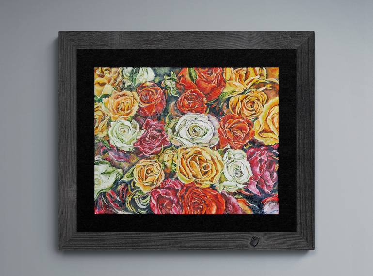 Original Fine Art Floral Painting by Shweta Matai