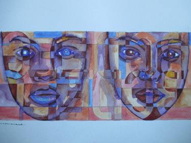 Original People Paintings by Alexander Mbuyisa Maphalala