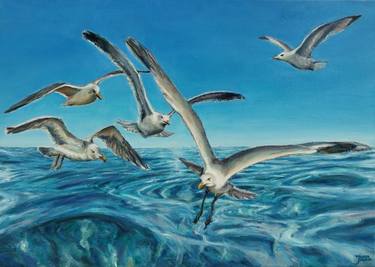 Original Contemporary Seascape Paintings by Jura Kuba Art