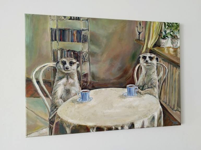 Original Surrealism Humor Painting by Jura Kuba Art