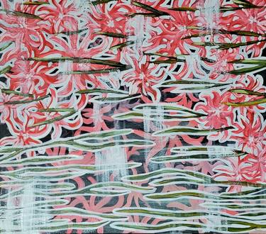 Print of Abstract Expressionism Floral Paintings by Alina Chervonenko