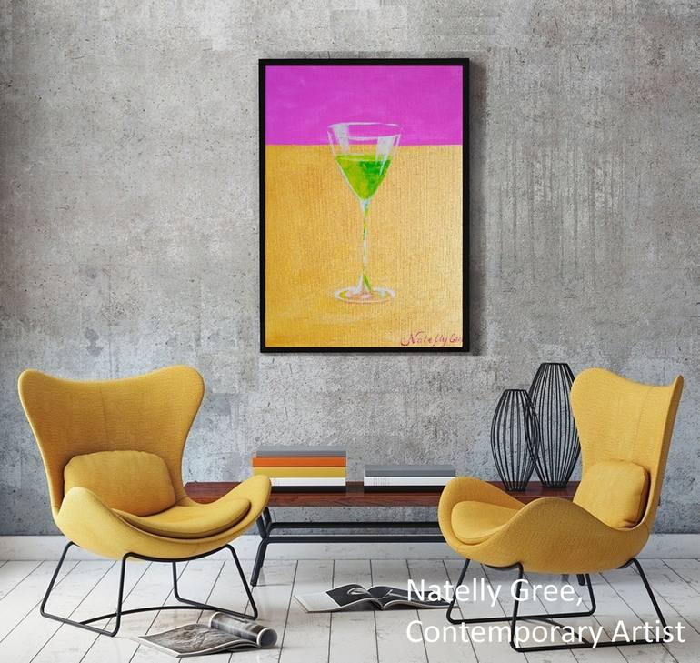Original Abstract Food & Drink Painting by Natelly Gree