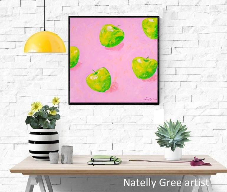 Original Abstract Food Painting by Natelly Gree
