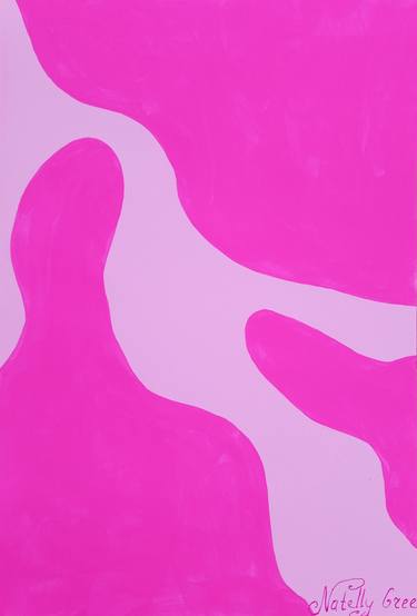 Extra Large Painting Pink Flexibility canvas Contemporary art thumb