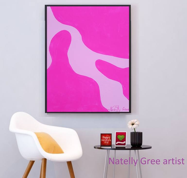 Original Art Deco Abstract Painting by Natelly Gree