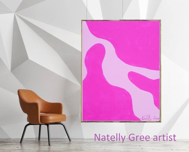 Original Art Deco Abstract Painting by Natelly Gree
