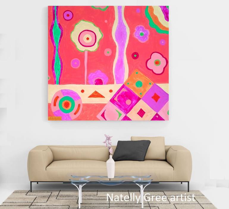 Original Abstract Expressionism Abstract Painting by Natelly Gree